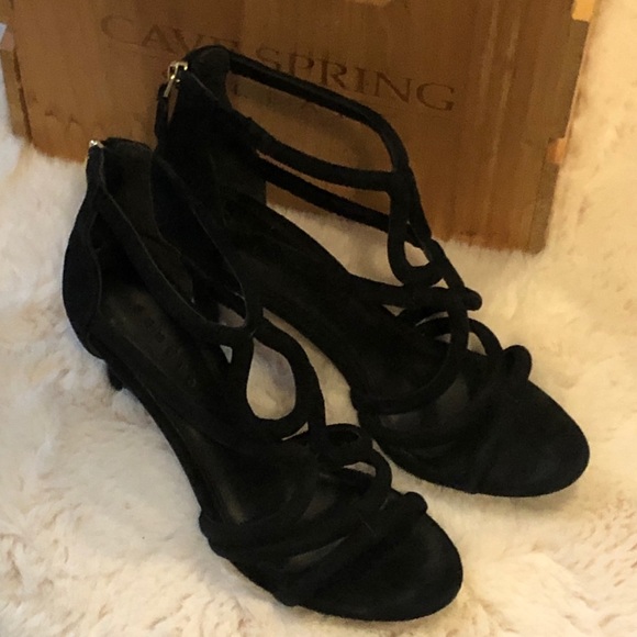 Sandro suede strappy heels size 8 - Picture 4 of 7